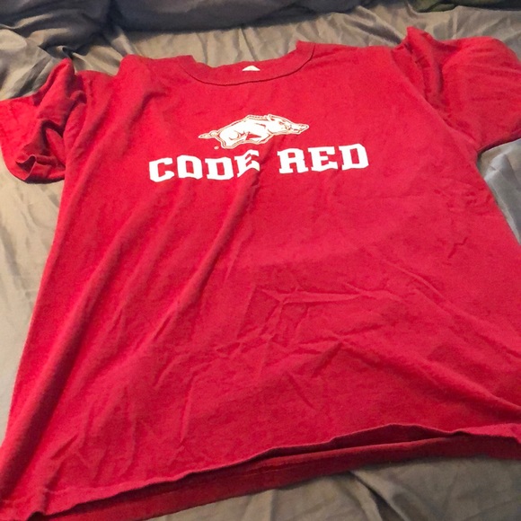 Arkansas Razorbacks Code Red T-shirt - Picture 1 of 4